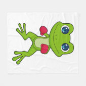 Frog Boxing Boxer Boxhandschuhe Fleecedecke (Vorderseite (Horizontal))