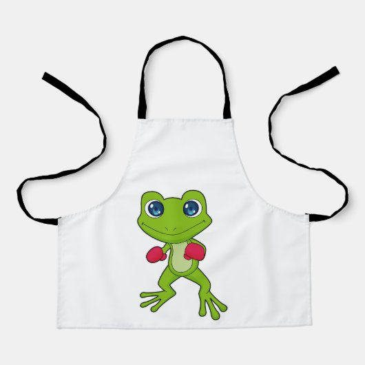 Frog Boxing Boxer Boxhandschuhe Schürze (Vorderseite)