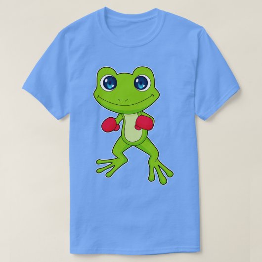Frog Boxing Boxer Boxhandschuhe T-Shirt (Design vorne)