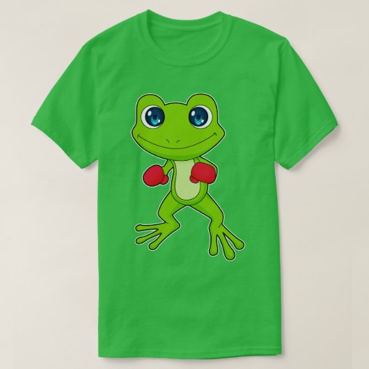 Frog Boxing Boxer Boxhandschuhe T-Shirt (Design vorne)