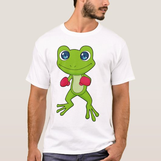 Frog Boxing Boxer Boxhandschuhe T-Shirt (Vorderseite)