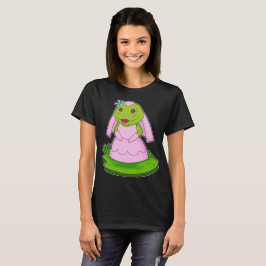 Frog Bride Blume Wedding T-Shirt (Vorne ganz)