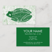 Frog Business Cards - Grüner Frosch Visitenkarte (Vorne/Hinten)