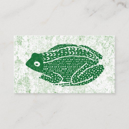 Frog Business Cards - Grüner Frosch Visitenkarte (Vorderseite)