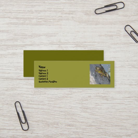 Frog Business Cards Mini Visitenkarte (Vorderseite/Rückseite Beispiel)
