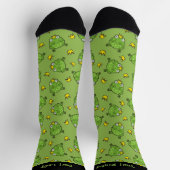 Frog Cartoon Pattern Socks Socken (Oben)