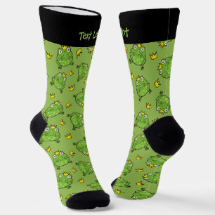 Frog Cartoon Pattern Socks Socken