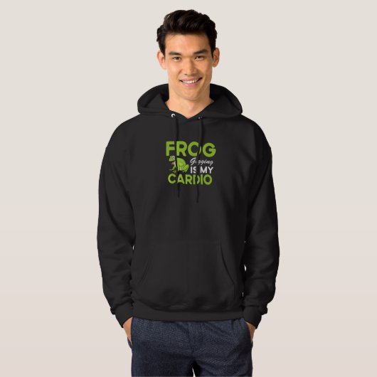 Frog Catcher Quote Catching Frog Gigging Hoodie (Vorne ganz)