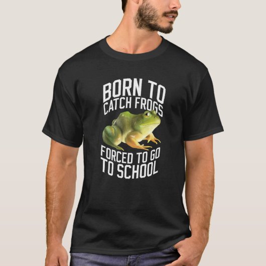 Frog Catching Kids And Frog Catcher   T-Shirt (Vorderseite)