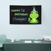 Frog Chalkboard Happy Birthday Banner (Messeveranstaltung)