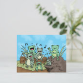 Frog Chorus Postkarte (Stehend Vorderseite)