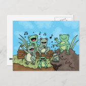 Frog Chorus Postkarte (Vorne/Hinten)