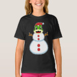 Frog Christmas Snowman T-Shirt<br><div class="desc">Dieses Design ist das perfekte Geschenk für einen Geburtstag, Weihnachten und andere Feiern. Es ist für Frauen, Männer und Kinder geeignet.</div>