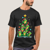 Frog Christmas Tree Funny Hopper Holiday Cute Frog T-Shirt (Vorderseite)