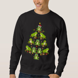 Frog Christmas Tree Geschenk Funny Christmas Frog Sweatshirt