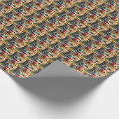 FROG CHRISTMAS WRAPPING PAPER GESCHENKPAPIER (Ecke)