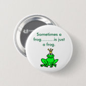 frog_clipart_prince, manchmal ein Frosch Button (Vorne & Hinten)