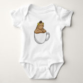 Frog Coffee Coffee Bean Baby Strampler (Vorderseite)