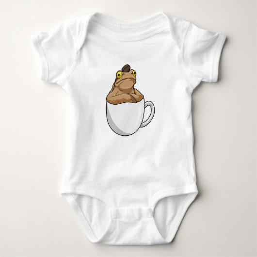 Frog Coffee Coffee Bean Baby Strampler (Vorderseite)
