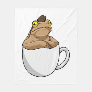 Frog Coffee Coffee Bean Fleecedecke