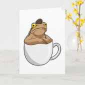Frog Coffee Coffee Bean Karte (Gelbe Blume)
