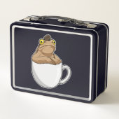 Frog Coffee Coffee Bean Metall Brotdose (Rückseite)