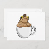 Frog Coffee Coffee Bean Postkarte (Vorne/Hinten)