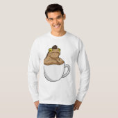 Frog Coffee Coffee Bean T-Shirt (Vorne ganz)