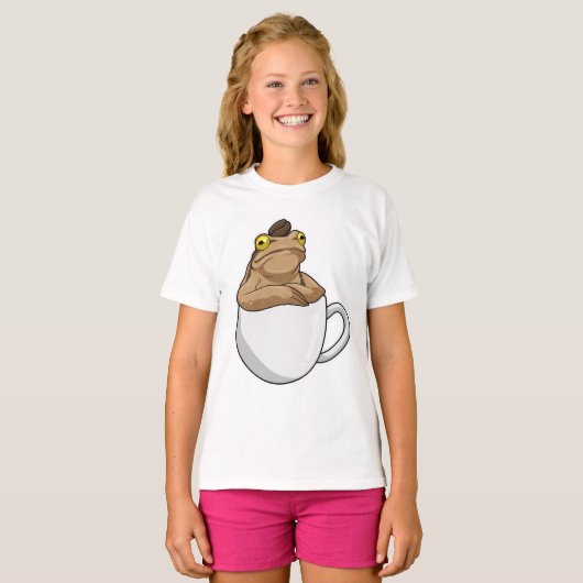 Frog Coffee Coffee Bean T-Shirt (Vorne ganz)