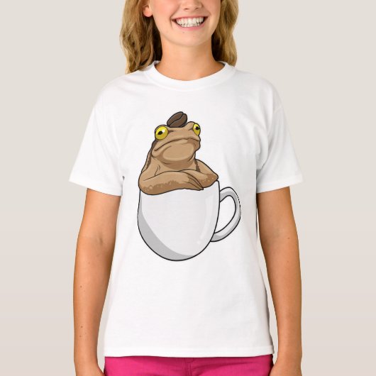 Frog Coffee Coffee Bean T-Shirt (Vorderseite)