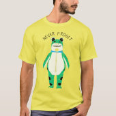 Frog Costume Protester Custom Slogan Graphic T-Shirt (Vorderseite)