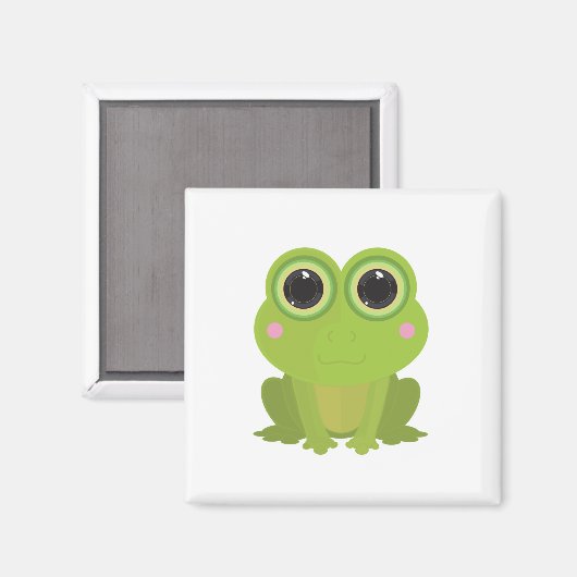 Frog Cutout Magnet (Vorderseite/Rückseite)
