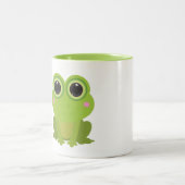 Frog Cutout Zweifarbige Tasse (Mittel)