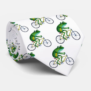 Frog Cyclist Neck Tie Krawatte
