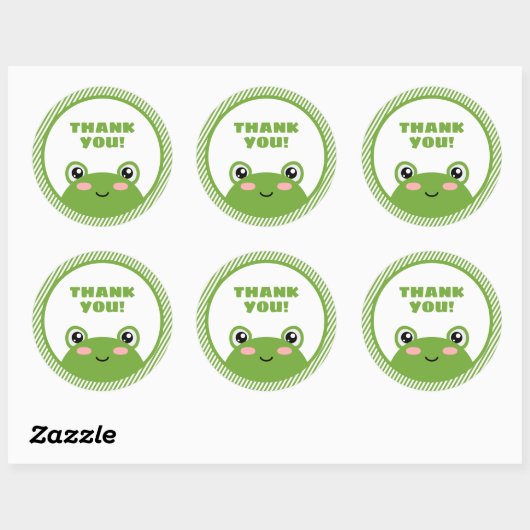 Frog danke dir Sticker (Blatt)
