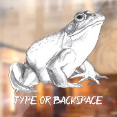 Frog Decal Custom Bullfrog Art Window Decals Fensteraufkleber (Blatt 2)