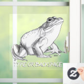 Frog Decal Custom Bullfrog Art Window Decals Fensteraufkleber (Zuhause)