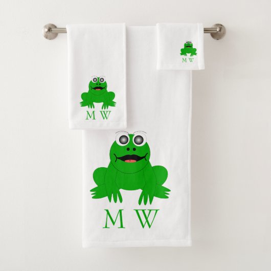 Frog Design Monogrammed Badhandtuch Set (Insitu)