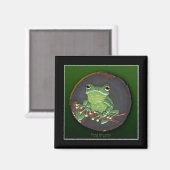 Frog Dreams Tree Frog Art Magnet (Vorderseite/Rückseite)