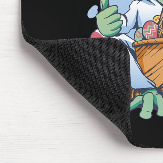 Frog Dressed As Easter Bunny With Eggs  Mousepad (Ecke)