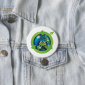 Frog Earth Day Recycling Eco Friendly Button (Beispiel)