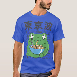 Frog Eating Ramen Kawaii Anime Japan Cotattcore A T-Shirt