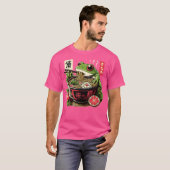 Frog Eating Ramen Kawaii Neko Japanisch Noodles An T-Shirt (Vorne ganz)