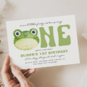 Frog Einladungen zum ersten Geburtstag