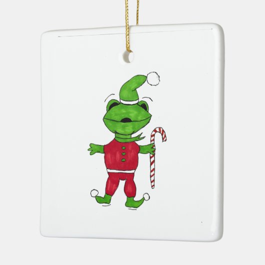 Frog Elf Keramikornament (Links)