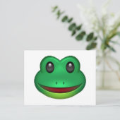 Frog - Emoji Postkarte (Stehend Vorderseite)