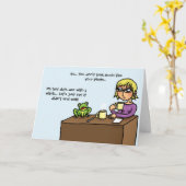 Frog erscheint beim ersten Mal online verabredend Karte (Gelbe Blume)