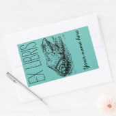 Frog Ex Libris Buchzeichen Rechteckiger Aufkleber (Umschlag)