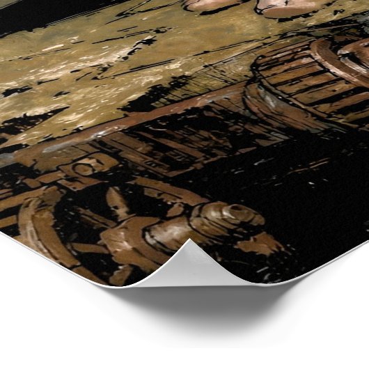 Frog Face Poster (Ecke)