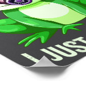 Frog Fartin I Gas Just Sometimes Mask Fun Poster (Ecke)